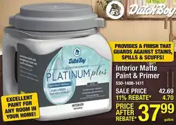 Menards Dutch Boy Interior Matte Paint & Primer offer