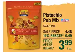 Menards Pistachio Pub Mix offer