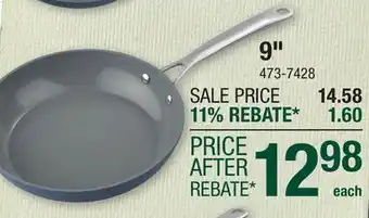 Menards 9 FORGED FRYING PANS offer