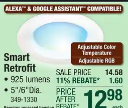 Menards Smart Retrofit offer