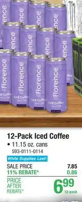 Menards 12-Pack Iced Coffee offer