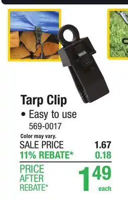 Menards Tarp Clip offer