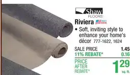 Menards Riviera offer