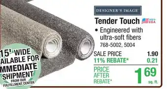 Menards Tender Touch offer