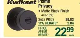 Menards Pismo Privacy offer