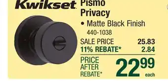 Menards Pismo Privacy offer