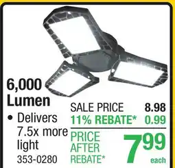 Menards GT-Lite 300 Watt Equivalent 3-Panel E26 Daylight LED Light Bulb offer