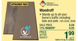 Menards Woodruff Laminate Flooring offer