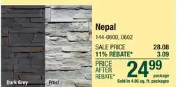 Menards Manufactured Stone Nepal offer