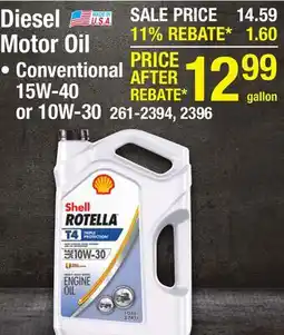 Menards Diesel Motor Oil offer