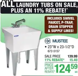 Menards 23 W x 23-1/2D offer