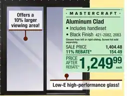 Menards Aluminum Clad offer
