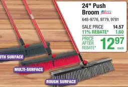Menards 24 Push Broom offer