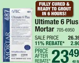 Menards Ultimate 6 Plus Mortar offer
