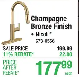 Menards Champagne Bronze Finish offer