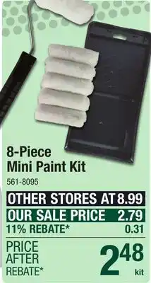 Menards 8-Piece Mini Paint Kit offer