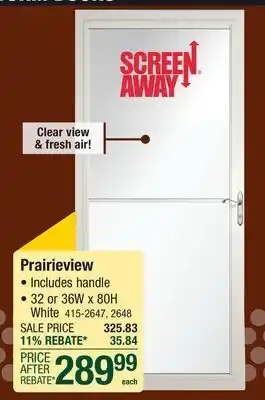 Menards Prairieview offer