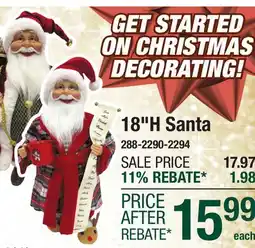 Menards 18H Santa offer