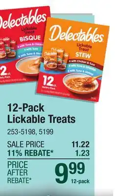 Menards 12-Pack Lickable Treats offer
