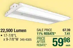 Menards 22,500 Lumen High Bay Lights offer