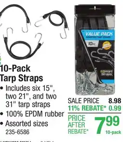 Menards 10-Pack Tarp Straps offer