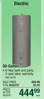 Menards 50-Gallon offer