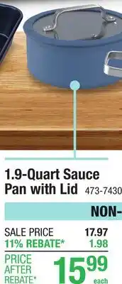 Menards 1.9-Quart Sauce Pan with Lid offer