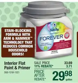 Menards Dutch Boy Forever Interior Flat Rachel's Smile Paint + Primer - 1 gal offer