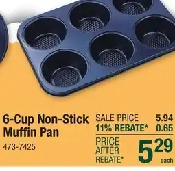 Menards 6-Cup Non-Stick Muffin Pan offer