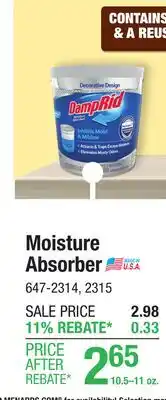 Menards Moisture Absorber offer