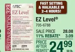 Menards EZ Level offer