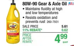 Menards Pennzoil 80W-90 Gear Oil - 1 Quart offer