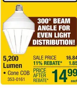 Menards 5,200 Lumen offer