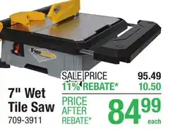 Menards 7 Wet Tile Saw offer