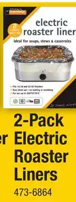 Menards Electric Roaster Liners 2-Pack offer