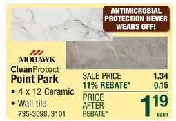 Menards Mohawk Point Park offer