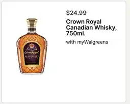 Walgreens Crown Royal Canadian Whisky offer