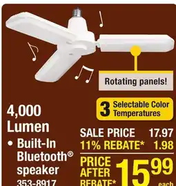 Menards 4,000 Lumen offer