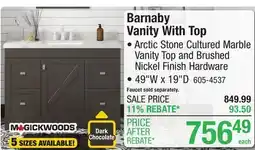 Menards Barnaby Vanity With Top offer