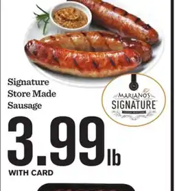 Mariano's Signature Store Made Sausage offer
