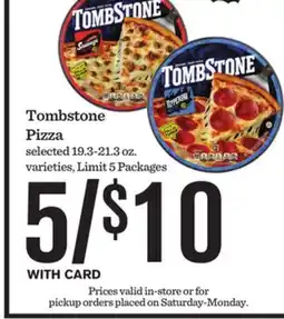 Mariano's Tombstone Pizza offer