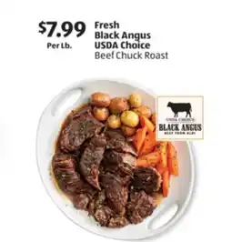 Aldi Fresh Black Angus USDA Choice Beef Chuck Roast offer