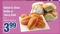 Jewel-Osco Bolillo or Telera Rolls offer