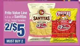 Jewel-Osco Frito Value Line 4-6 oz. or Santitas 11 oz offer