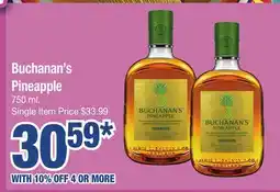Jewel-Osco Buchanan's Pineapple offer