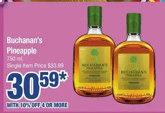 Jewel-Osco Buchanan's Pineapple offer