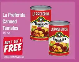 Jewel-Osco La Preferida Canned Tamales offer