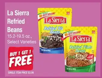 Jewel-Osco La Sierra Refried Beans offer