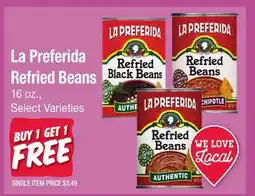 Jewel-Osco La Preferida Refried Beans offer