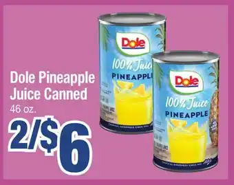 Jewel-Osco Dole Pineapple Juice Canned offer